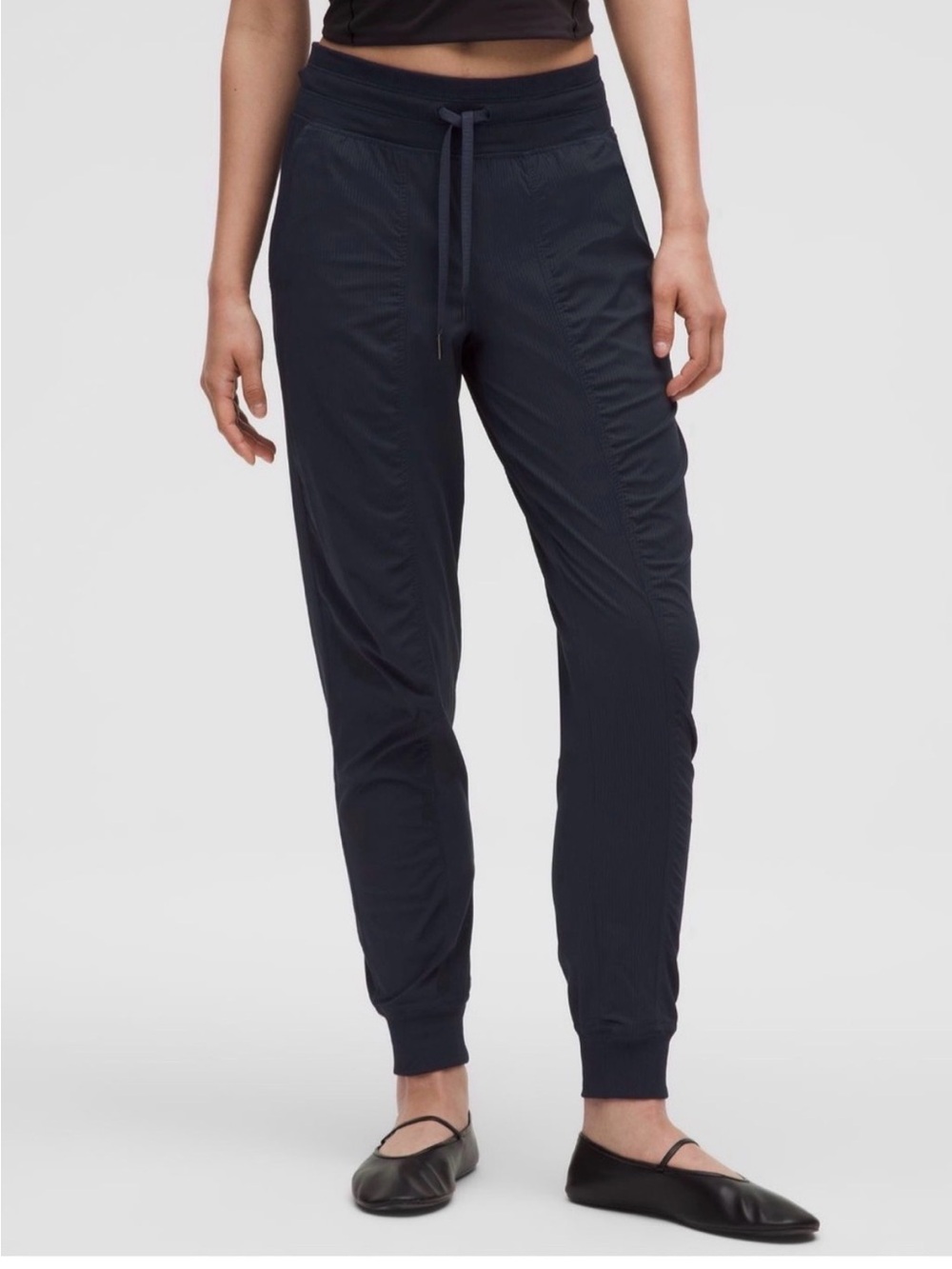 Lululemon Navy Dance Jogger Pants with Drawstring Waist and Ankle